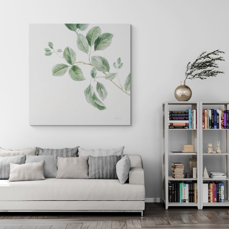A Study Of Leaves by Danhui Nai wall art in a living room