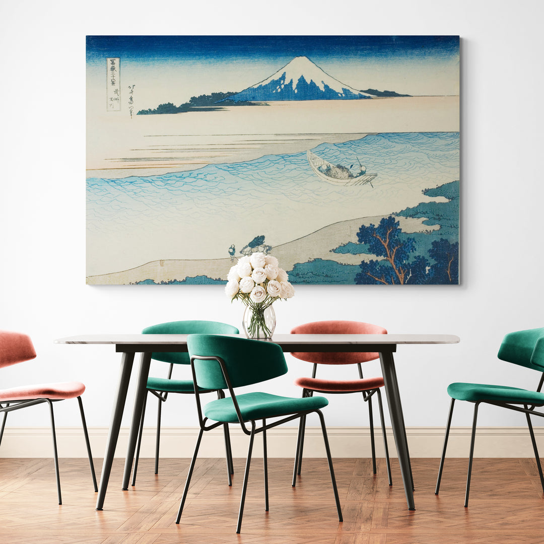 A View Of Mount Fuji In Japan by Katsushika Hokusai wall art from Glam Wall Art