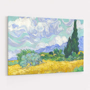 A Wheatfield with Cypresses 1889 by Vincent Van Gogh wall art