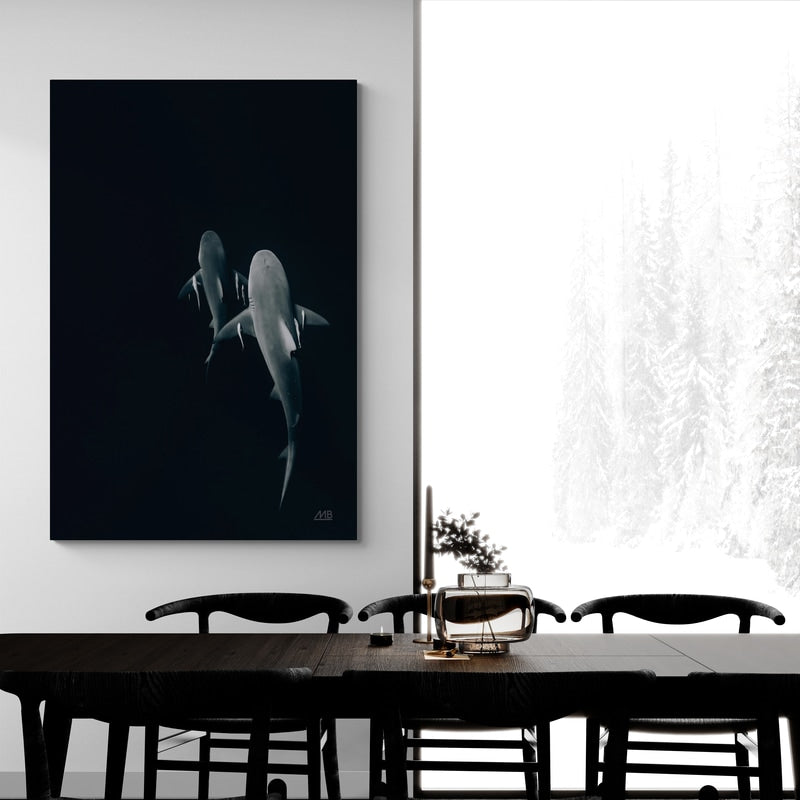 Above the Abyss by Max Blakesberg Studios wall art in a dining room