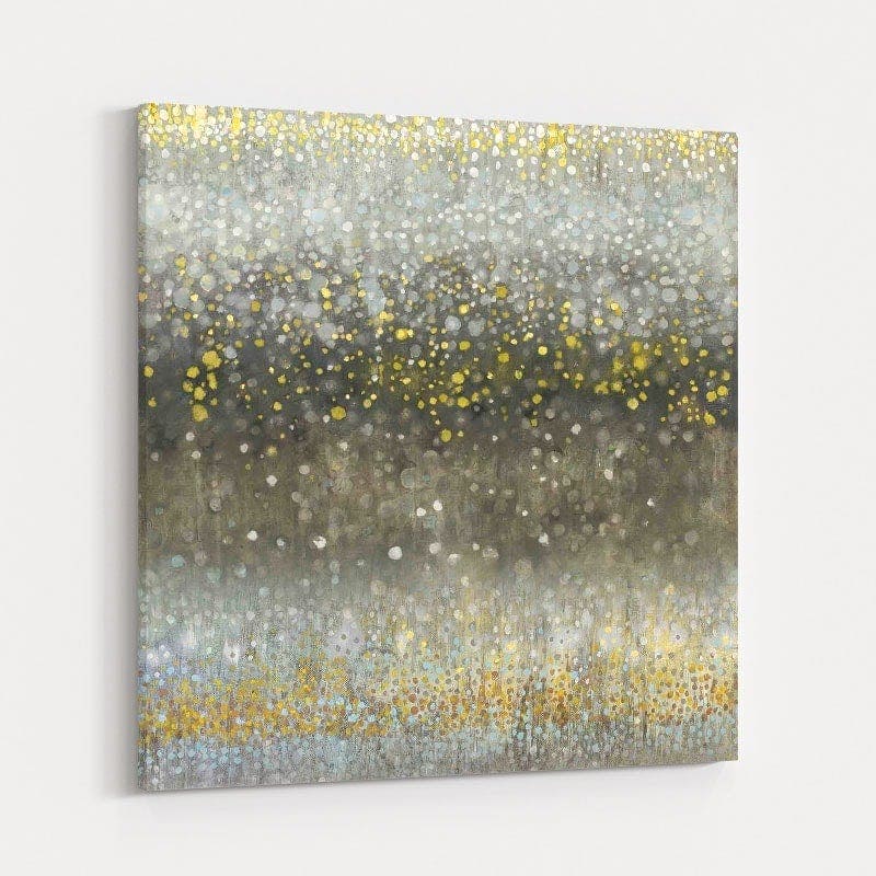 Abstract Rain Yellow Gray by Danhui Nai wall art