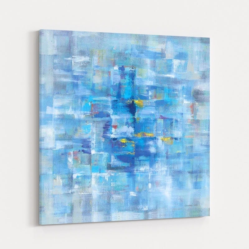Abstract Squares Blue by Danhui Nai wall art