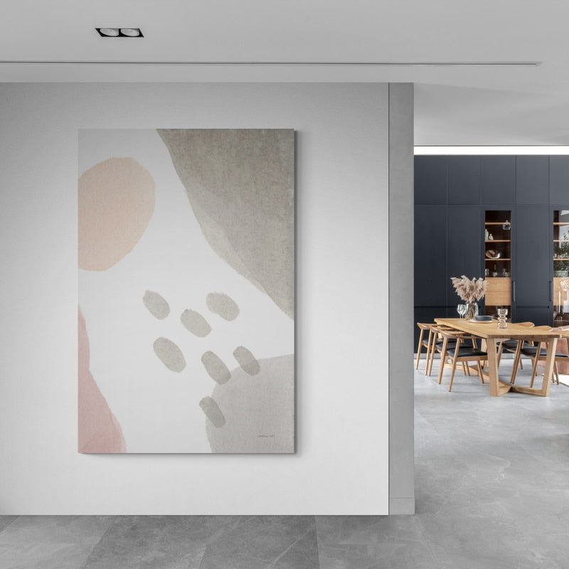 Abstract Tidepool II by Danhui Nai wall art in a hallway
