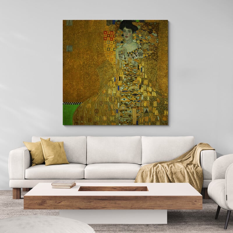 Adele Bloch-Bauer I by Gustav Klimt wall art from Glam Wall Art