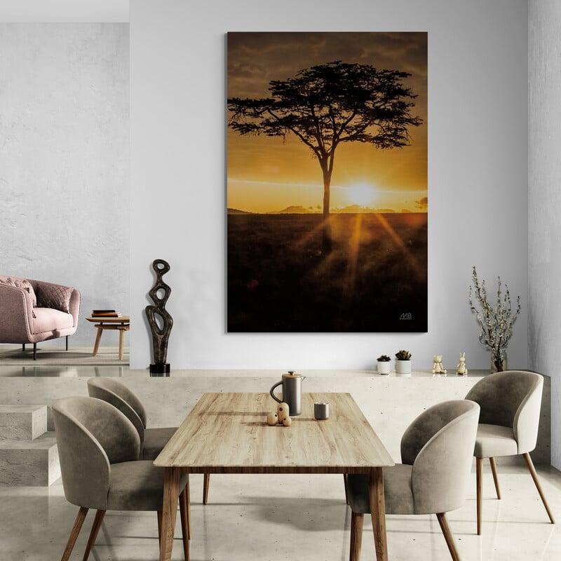 African Sunrise by Max Blakesberg Studios wall art from Glam Wall Art