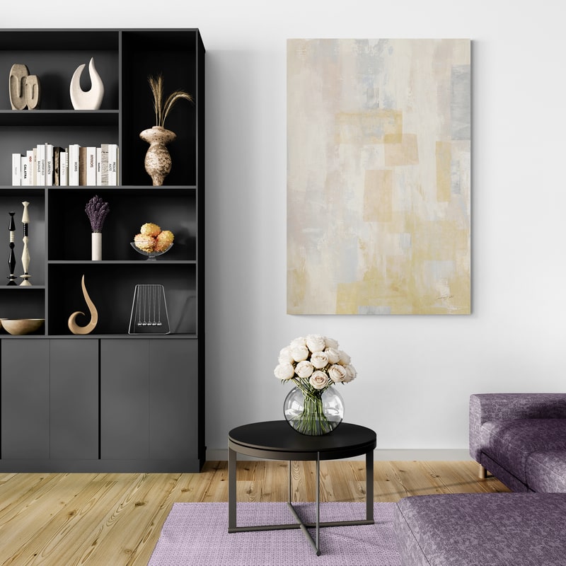 Afternoon V by Courtney Prahl wall art in a living room