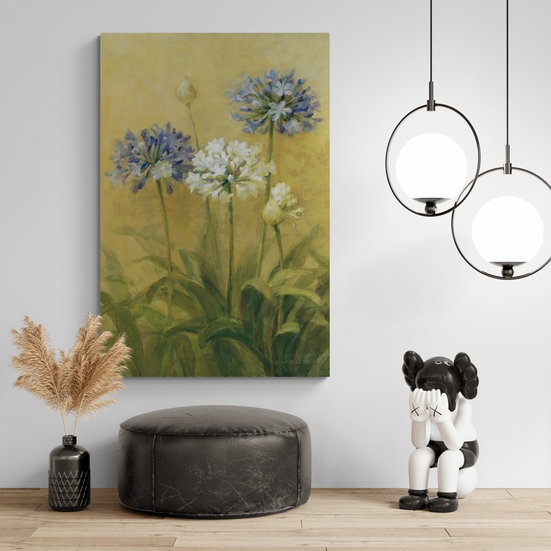 Agapanthus II by Danhui Nai wall art in a kids room