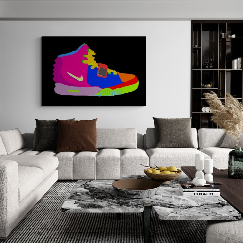 Air Yeezy and Them by Technodrome1 wall art from Glam Wall Art