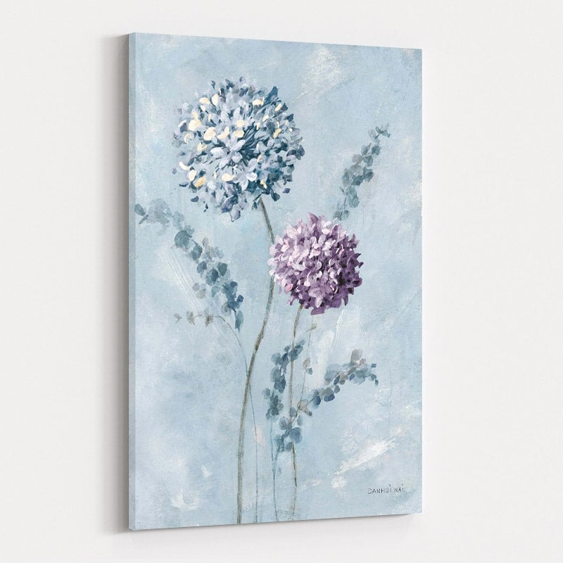 Airy Blooms II Purple by Danhui Nai wall art