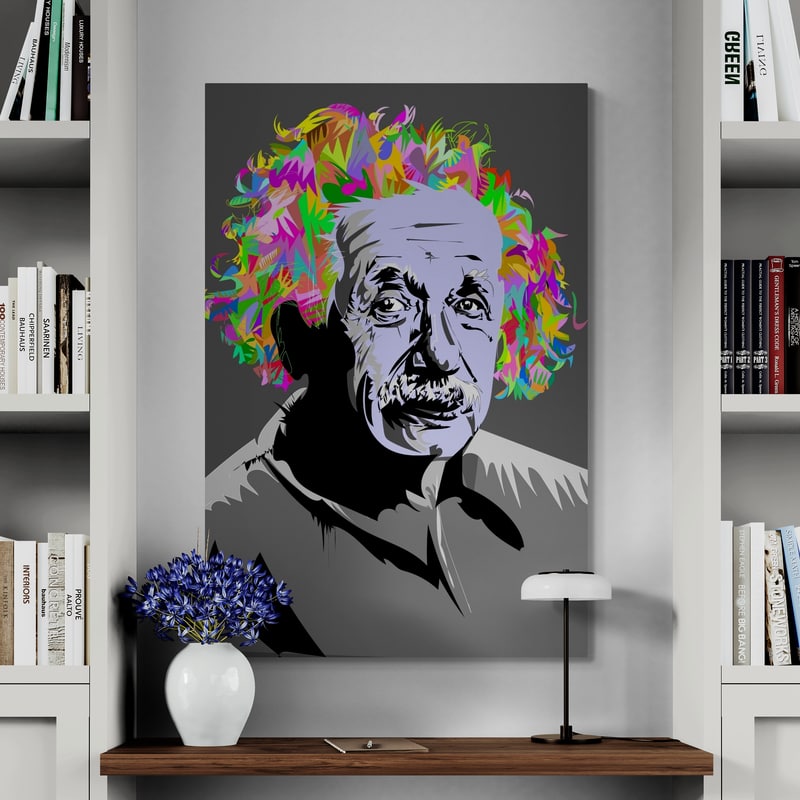 Albert 2021 by Technodrome1 wall art in a living room