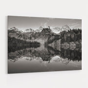 Alice Lake Sawtooth Mountains Idaho Bw by Alan Majchrowicz wall art