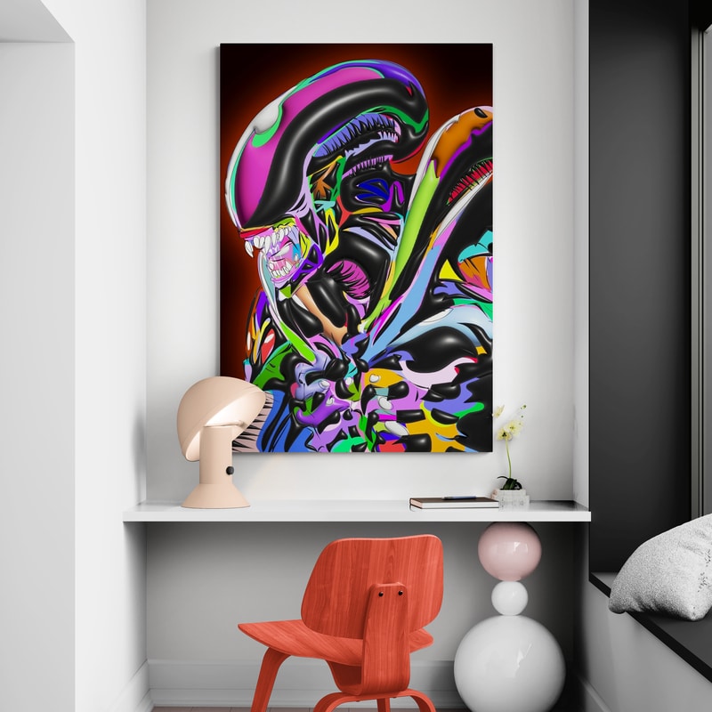 Alien 2024 by Technodrome1 wall art from Glam Wall Art
