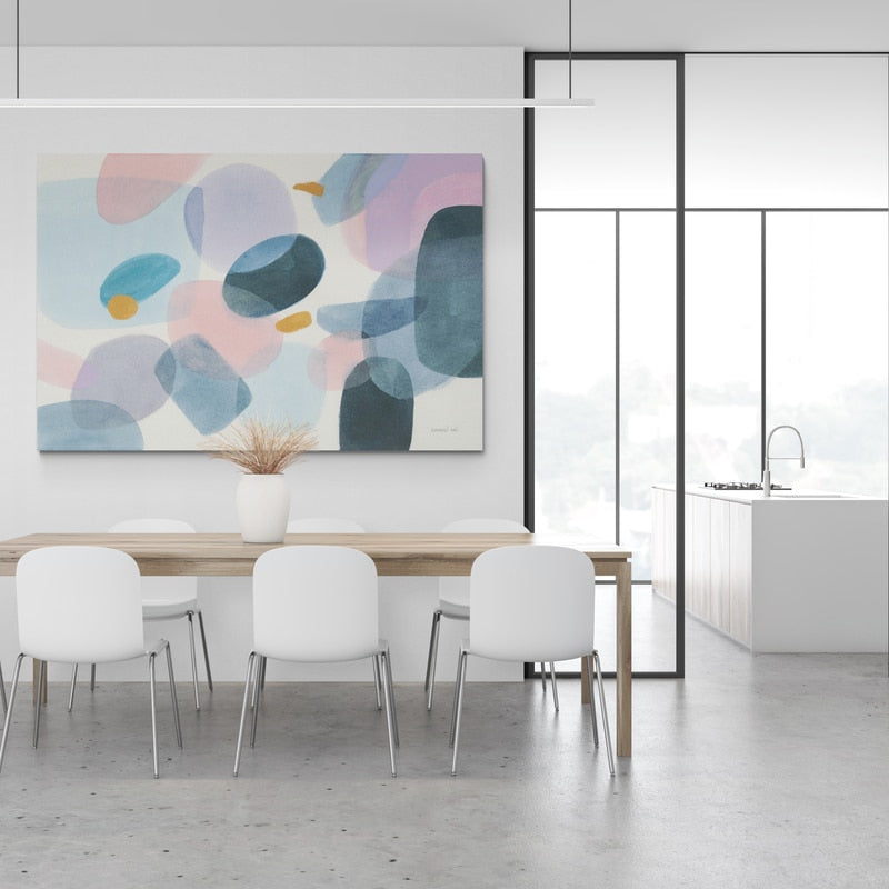 All Coming Together I by Danhui Nai wall art in a dining room