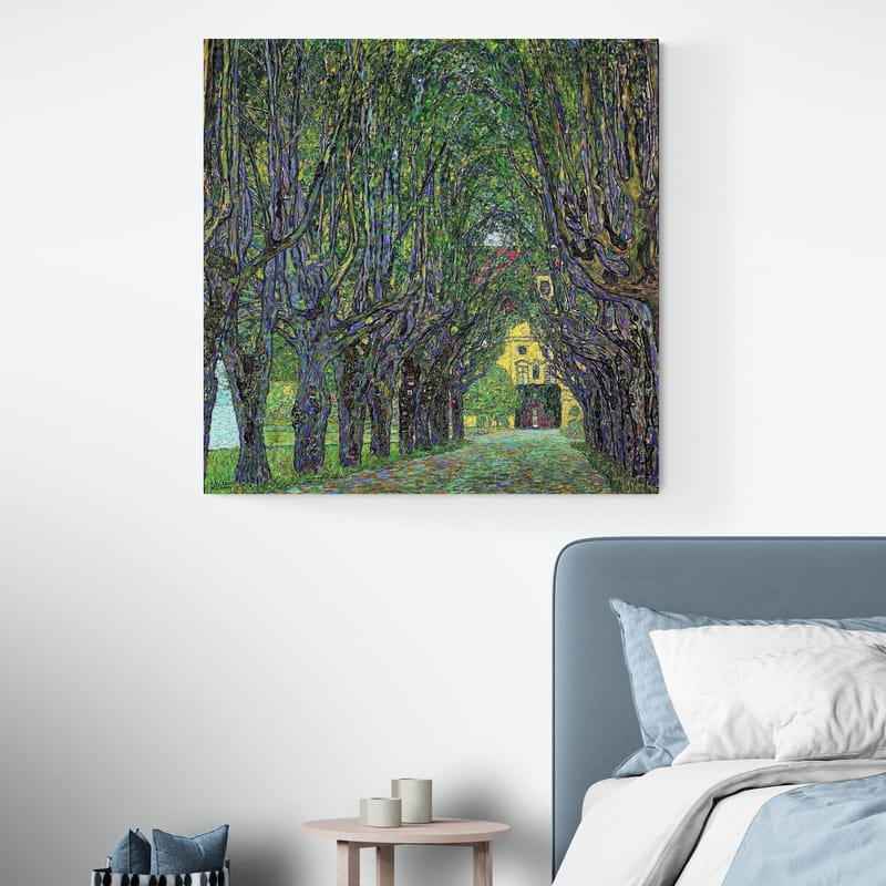 Alley in The Park of The Palace Cummer by Gustav Klimt wall art from Glam Wall Art