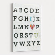 Alphabet on Print by Courtney Prahl wall art