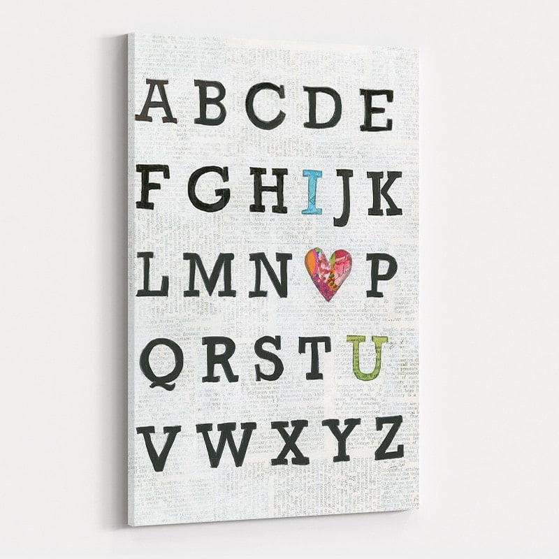 Alphabet on Print by Courtney Prahl wall art