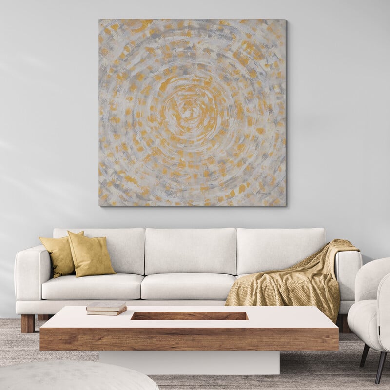 Ancient Calendar by Danhui Nai wall art in a living room