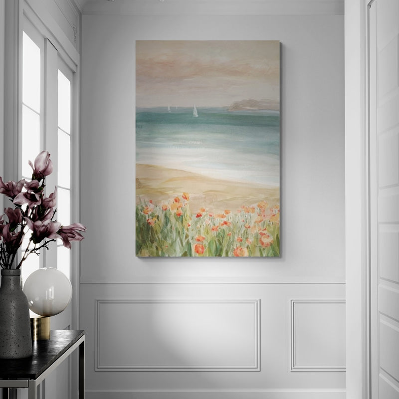 Around The Point II by Danhui Nai wall art in a hallway