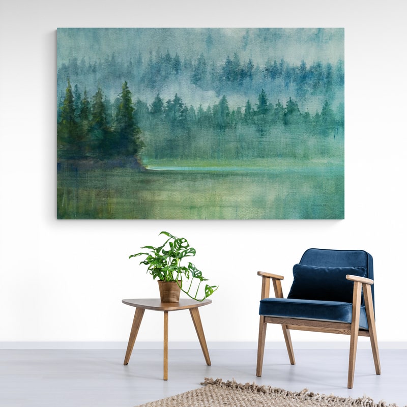 Around the Point by Danhui Nai wall art in a living room