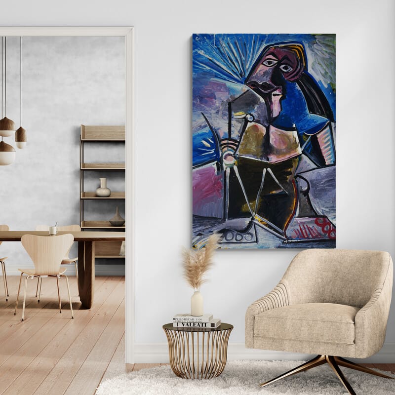 At Work by Pablo Picasso wall art from Glam Wall Art