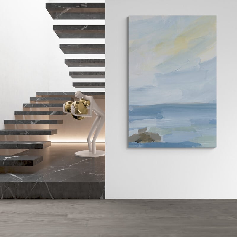 Atlantic Currents Landscapes 11 by Jetty Home wall art in a hallway