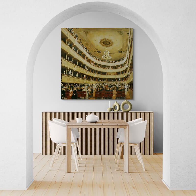 Auditorium in the Old Burgtheater, Vienna by Gustav Klimt wall art from Glam Wall Art