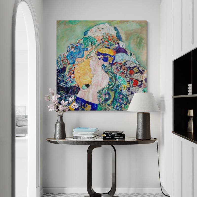 Baby (Cradle) by Gustav Klimt wall art from Glam Wall Art