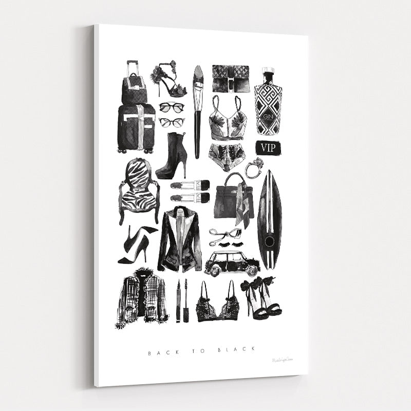 Back to Black I by Mercedes Lopez Charro wall art