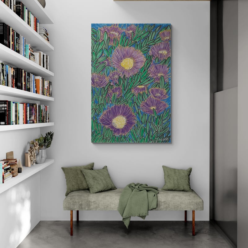 Bain by Julianne Wade wall art in a living room