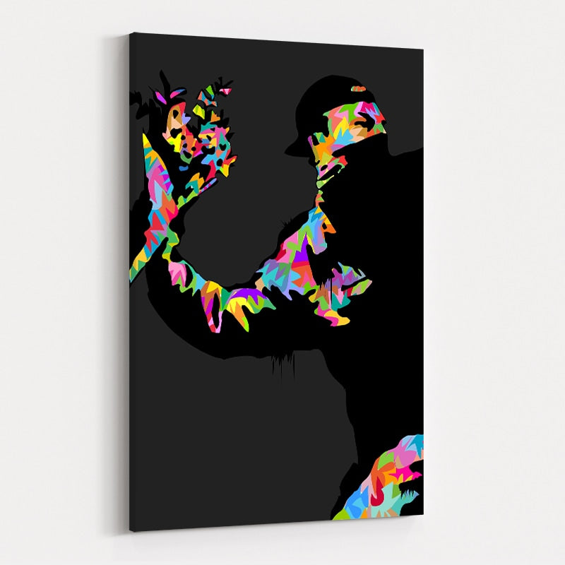 Banksy Flower Thrower by Technodrome1 wall art