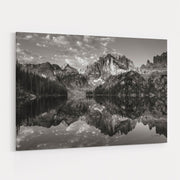 Baron Lake Monte Verita Peak Sawtooth Mountains Ii Bw by Alan Majchrowicz wall art