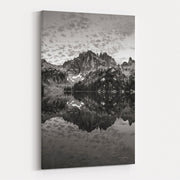 Baron Lake Monte Verita Peak Sawtooth Mountains I Bw by Alan Majchrowicz wall art