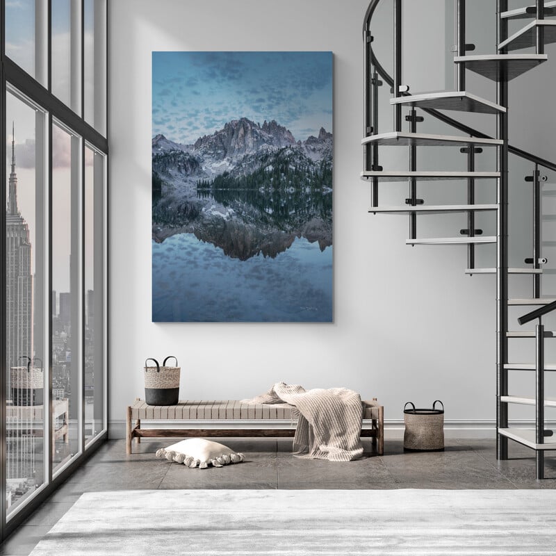 Baron Lake Monte Verita Peak Sawtooth Mountains I by Alan Majchrowicz wall art from Glam Wall Art