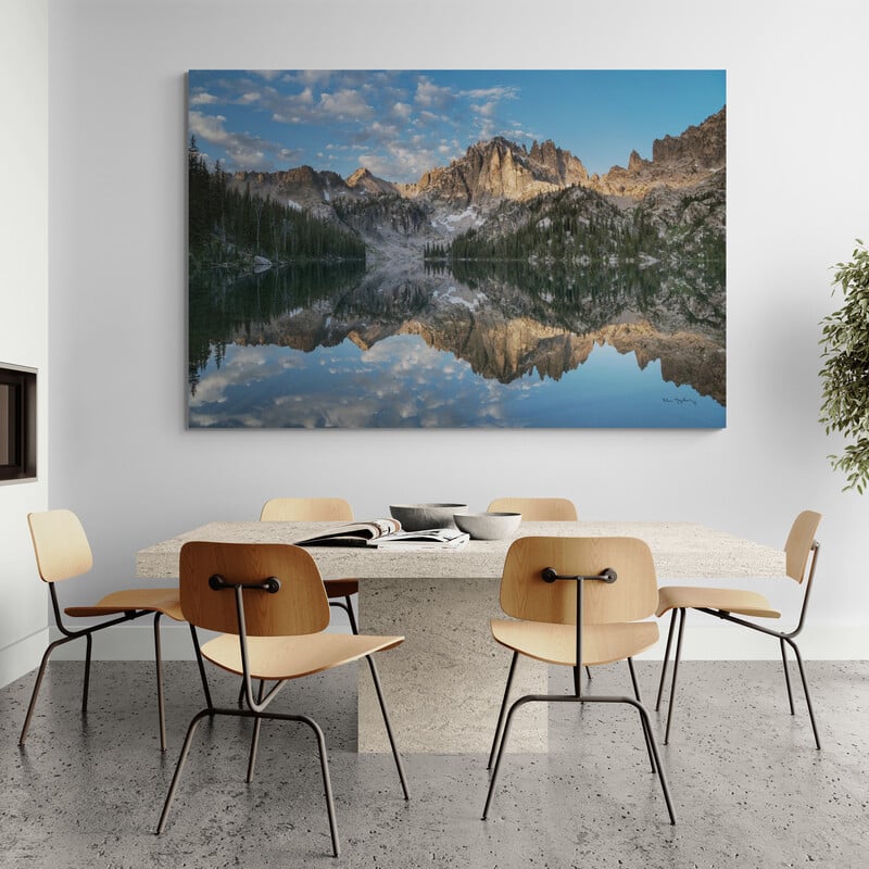 Baron Lake Monte Verita Peak Sawtooth Mountains Ii by Alan Majchrowicz wall art from Glam Wall Art