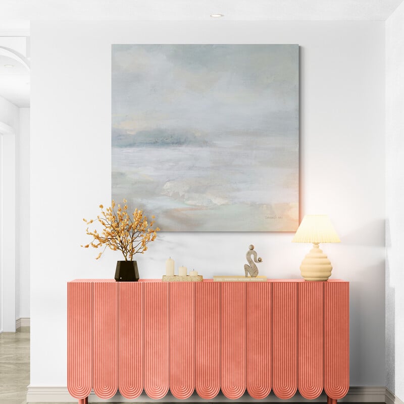 Bay Fog Crop by Danhui Nai wall art in a hallway