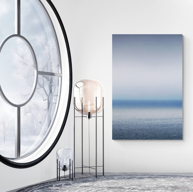 Bay Of Fundy Fog Crop by Alan Majchrowicz wall art in a living room