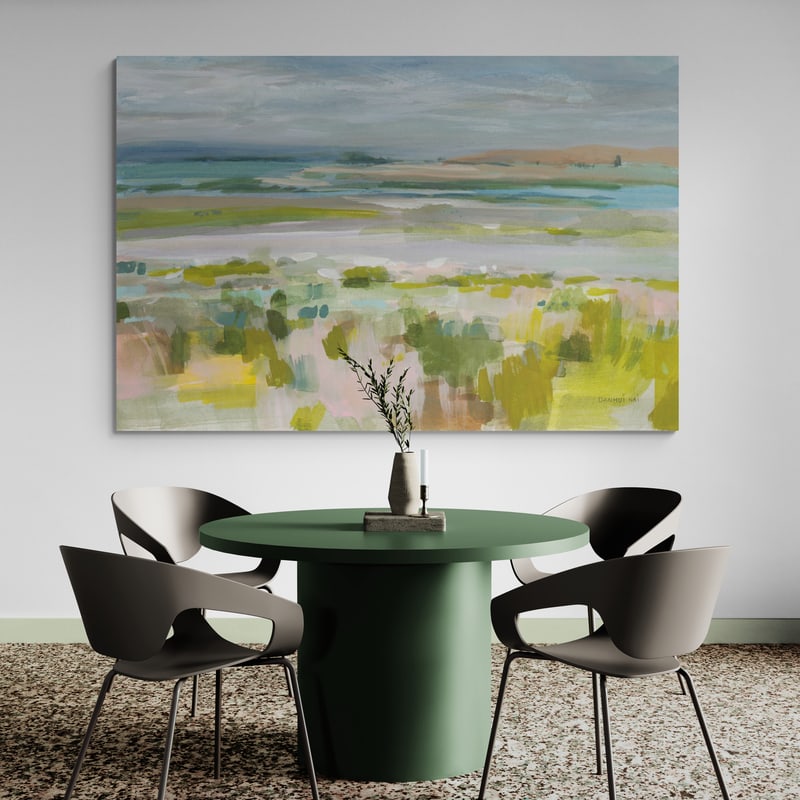 Bay Trail by Danhui Nai wall art in a dining room