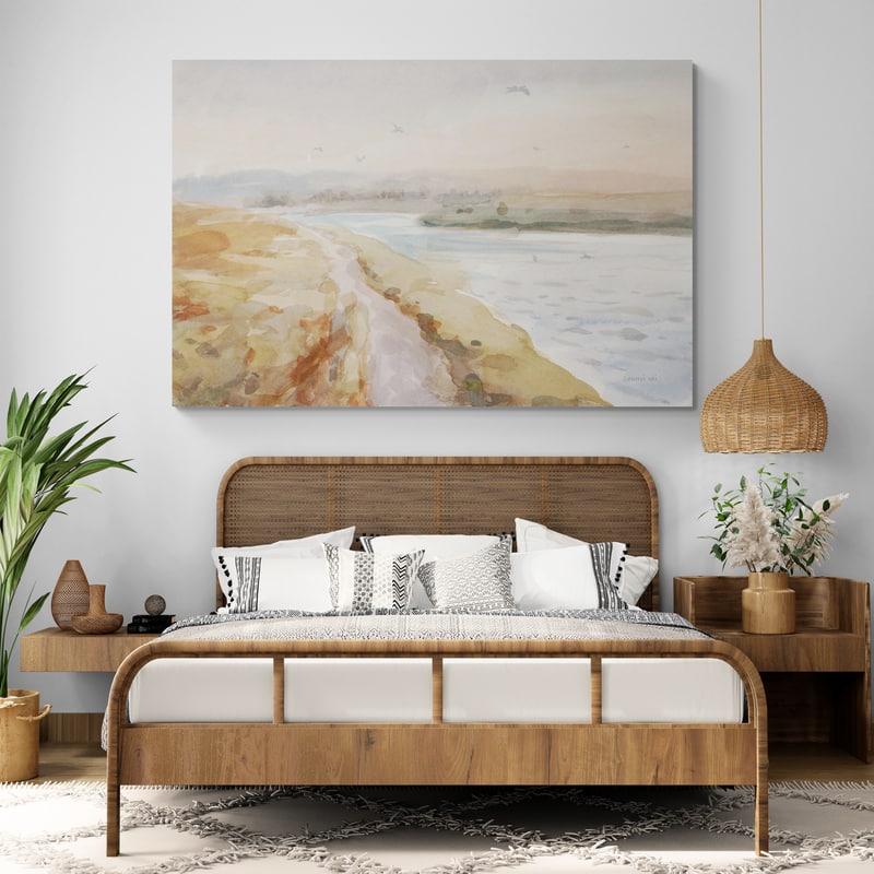 Bay Walk by Danhui Nai wall art in a bedroom