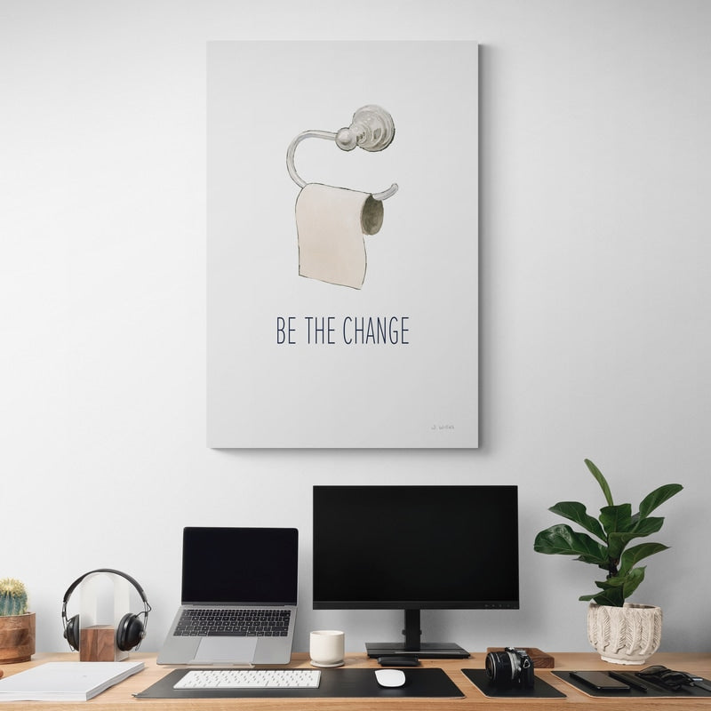 Be The Change Navy by James Wiens wall art from Glam Wall Art