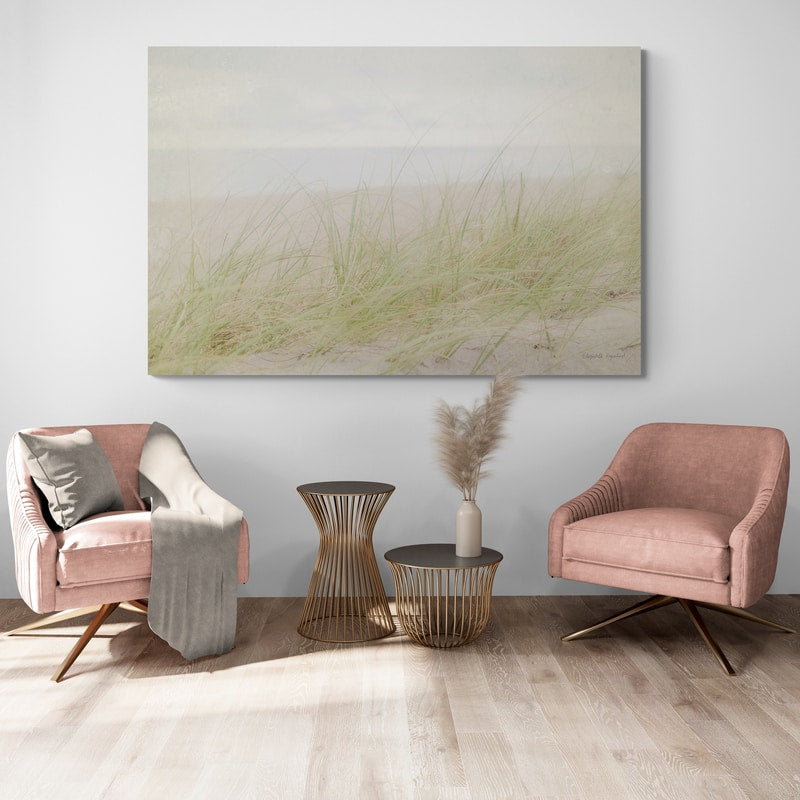 Beach Grass IV by Elizabeth Urquhart wall art in a living room