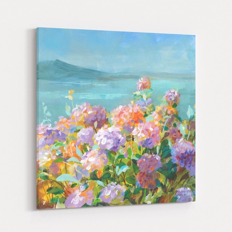 Beach Hydrangeas by Danhui Nai wall art