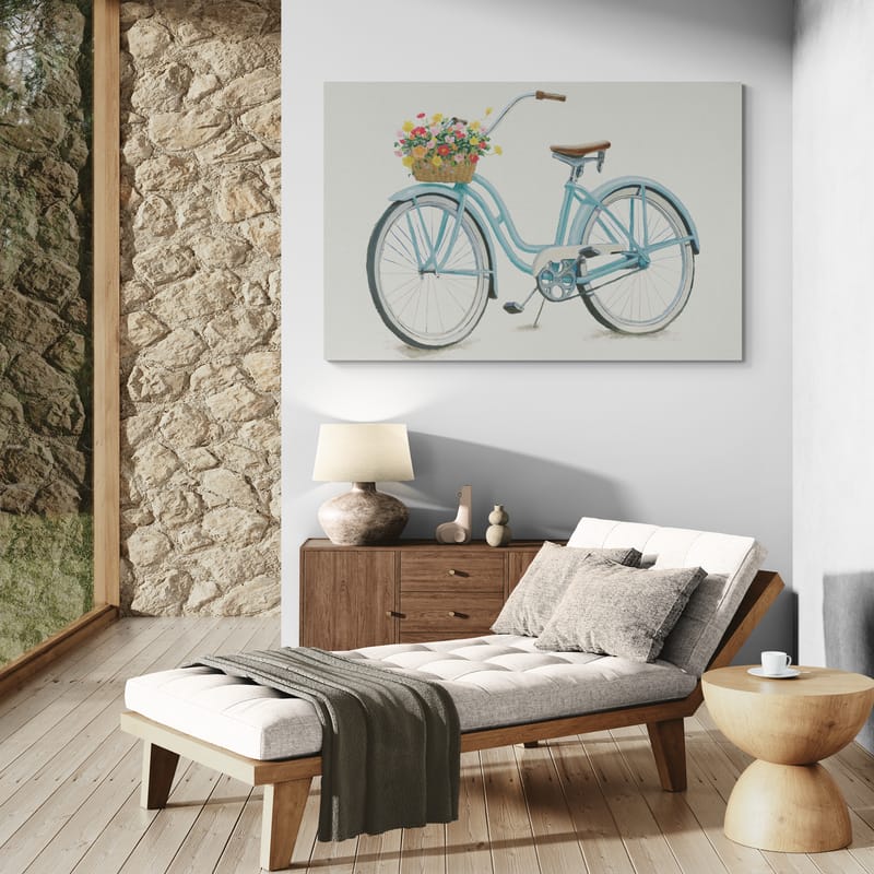 Beach Time III Neutral by James Wiens wall art in a hallway
