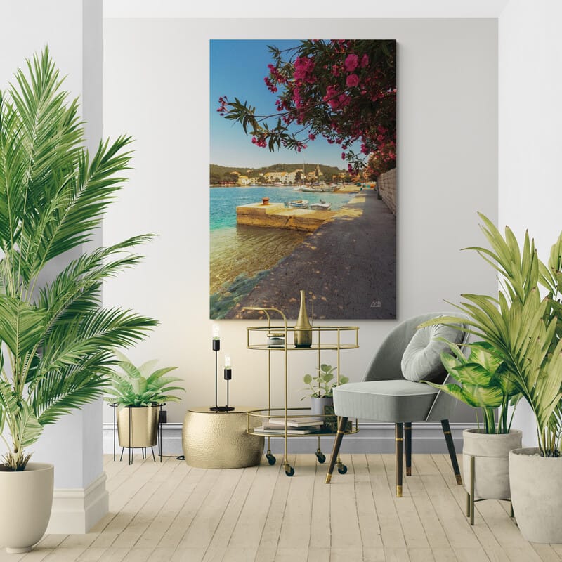 Beauty of Croatia by Max Blakesberg Studios wall art in a living room