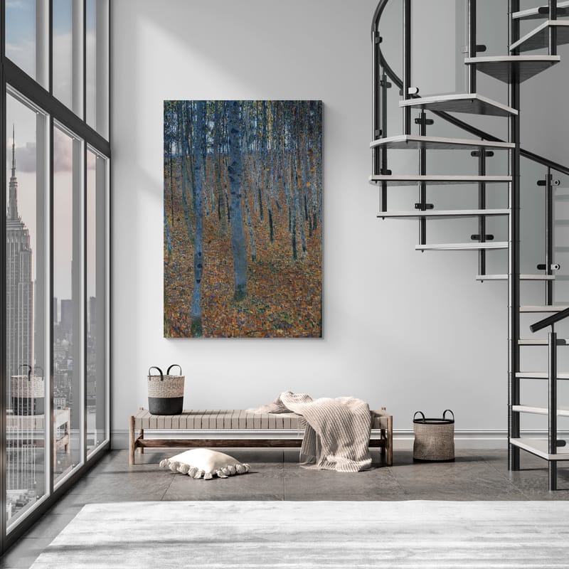 Beech Forest II by Gustav Klimt wall art from Glam Wall Art