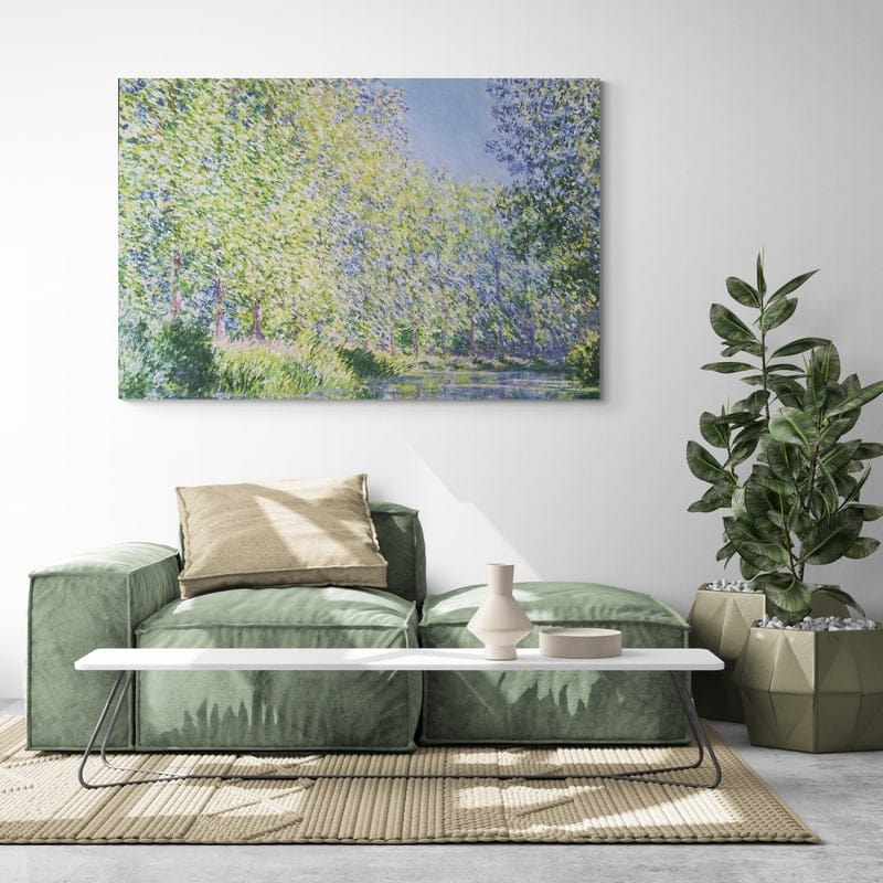 Bend in the Epte River near Giverny 1888 by Claude Monet wall art from Glam Wall Art