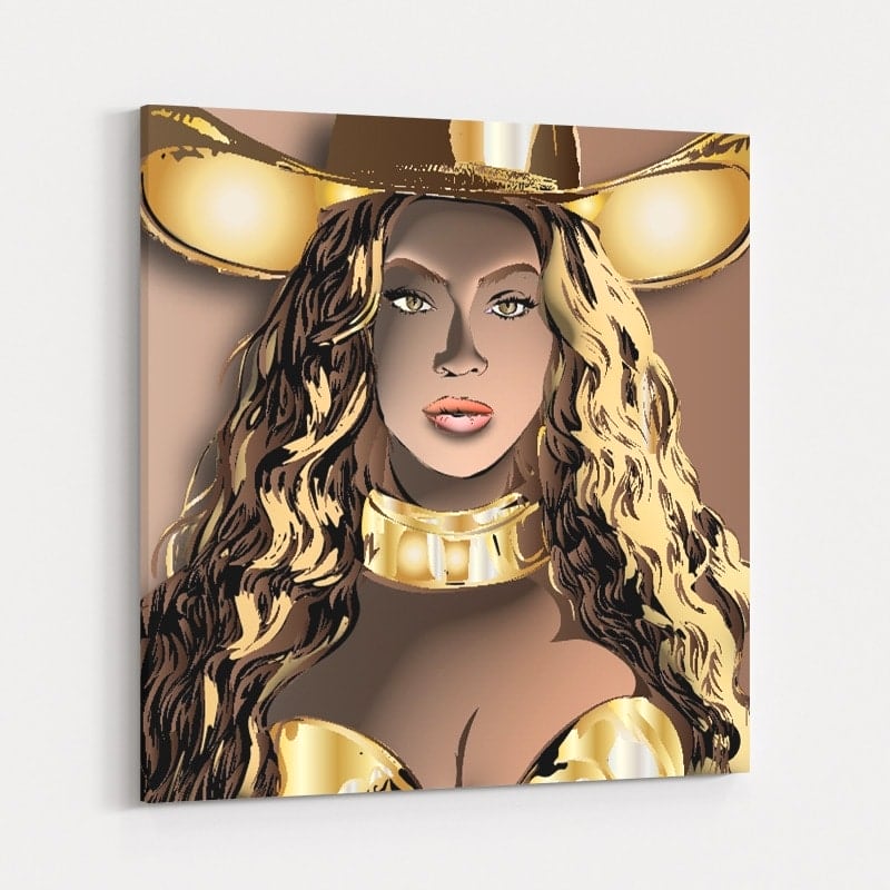 Beyonce Gold by Technodrome1 wall art
