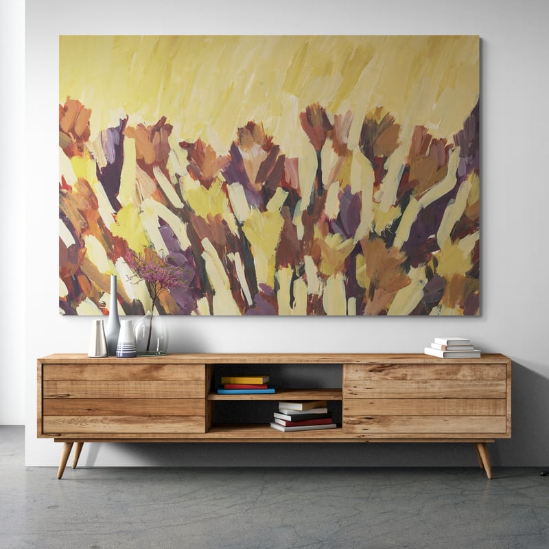 Big Sur Blooms 1 by Jetty Home wall art in a hallway