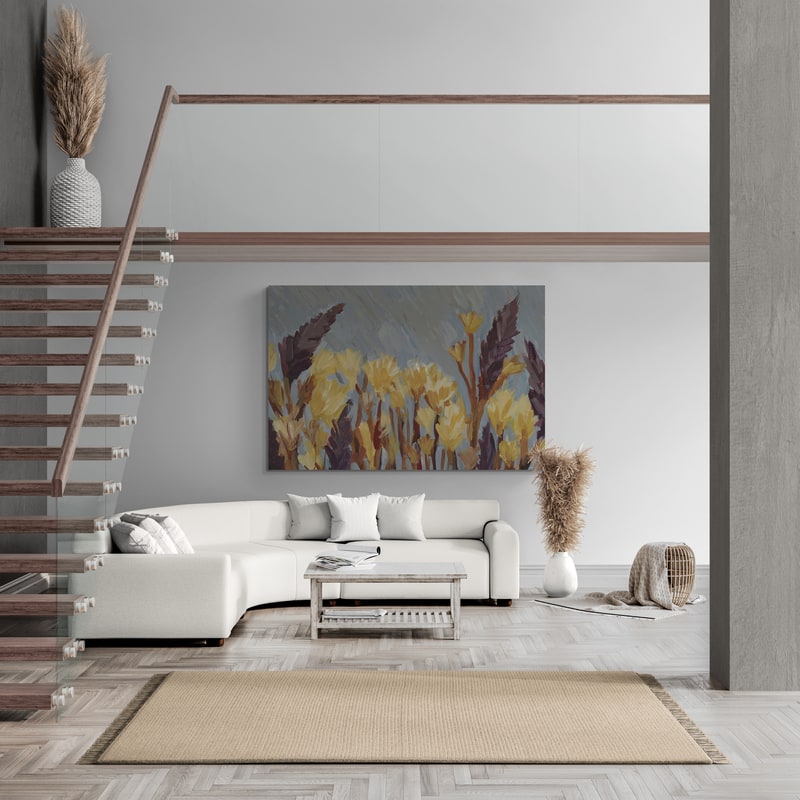 Big Sur Blooms 2 by Jetty Home wall art in a living room