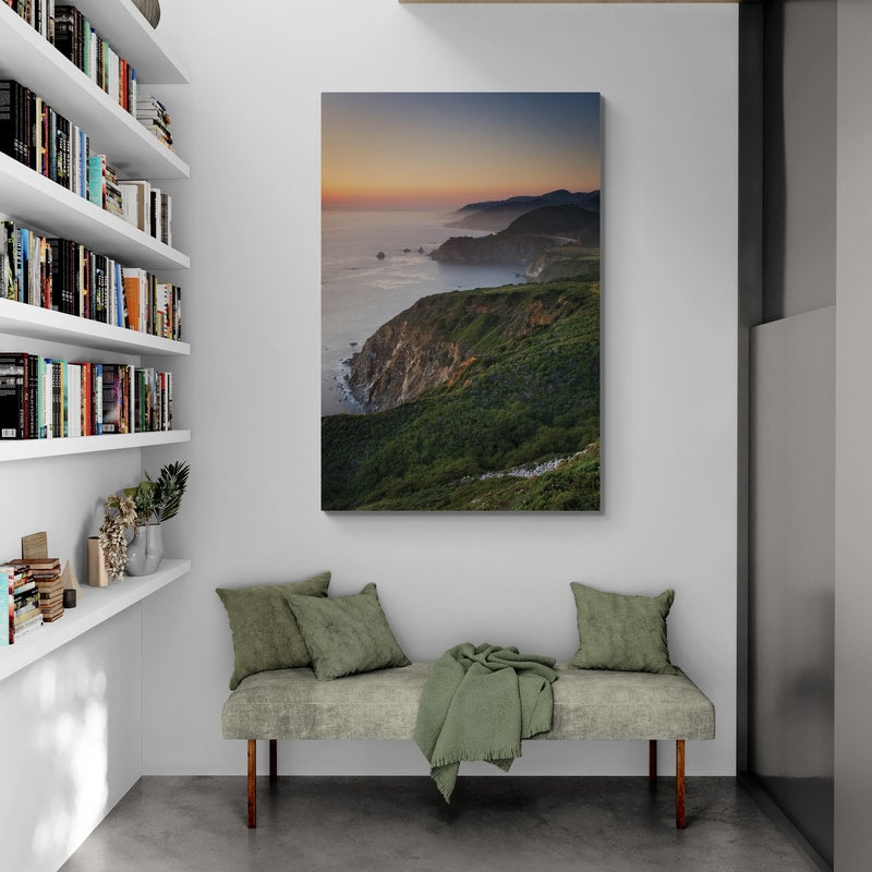Big Sur Ii by Alan Majchrowicz wall art in a living room