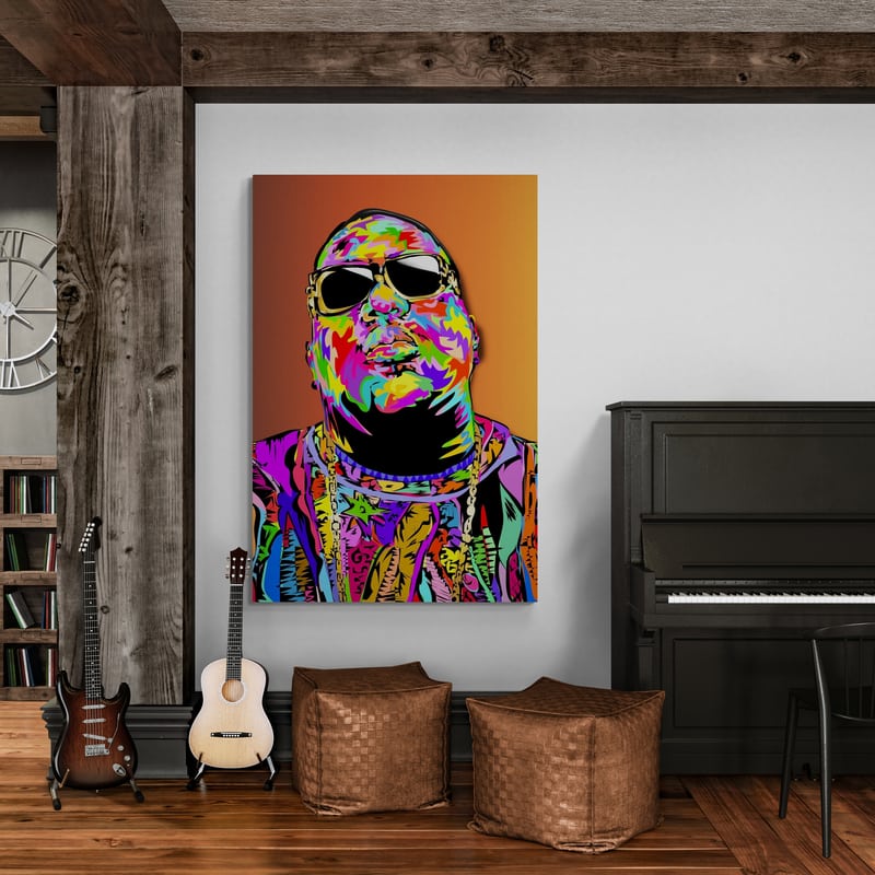 Biggie Drome by Technodrome1 wall art from Glam Wall Art